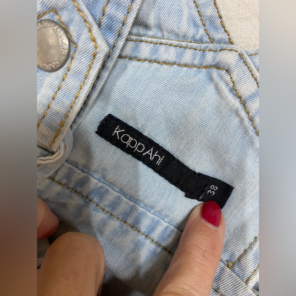 European denim overall sundress. Size 38 - Picture 2 of 9